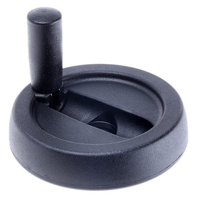 RS PRO Black Nylon Hand Wheel, 80mm diameter