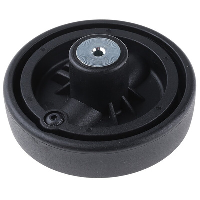 RS PRO Black Nylon Hand Wheel, 100mm diameter