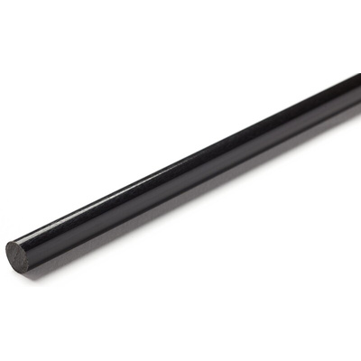 RS PRO Black Nylon Rod, 1m x 70mm Diameter