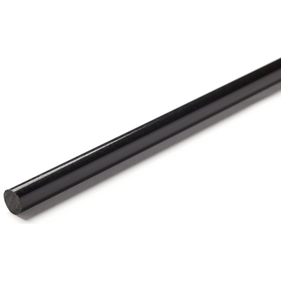 RS PRO Black Nylon Rod, 1m x 60mm Diameter
