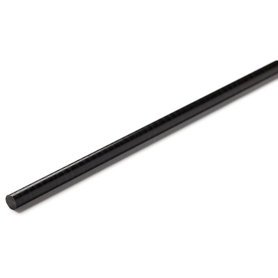 RS PRO Black Acetal Rod, 1m x 65mm Diameter