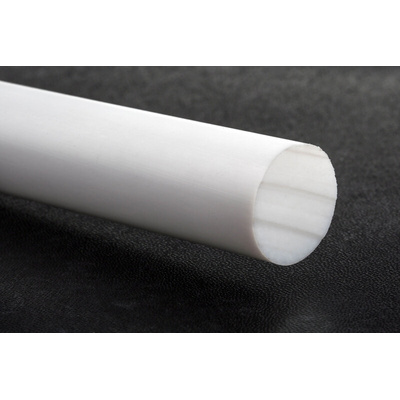 RS PRO Natural Nylon Rod, 1m x 25mm Diameter