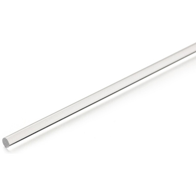 RS PRO Clear Acrylic Rod, 1m x 20mm Diameter