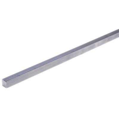 RS PRO Key Steel Square Bar, 4mm W, 4mm H, 330mm L