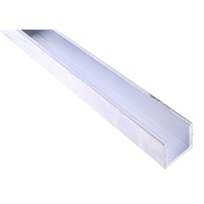 HE9TF Aluminium Metal Channel 1m x 1in x 1in x 1/8in