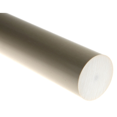 RS PRO Beige Polyetheretherketone PEEK Rod, 300mm x 50mm Diameter