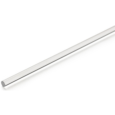 RS PRO Clear Acrylic Rod, 1m x 30mm Diameter