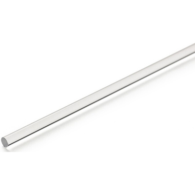 RS PRO Clear Acrylic Rod, 1m x 50mm Diameter