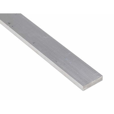 RS PRO Aluminium Flat Bar, 50mm W, 12mm H, 1m L