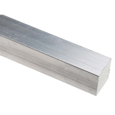 RS PRO Aluminium Square Bar, 20mm W, 20mm H, 1m L