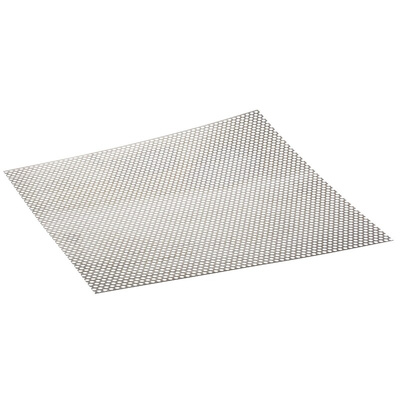 RS PRO Stainless Steel Perforated Metal Sheet 500mm x 500mm, 0.55mm Thick