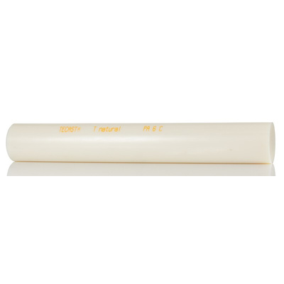 RS PRO Natural Nylon Rod, 500mm x 70mm Diameter