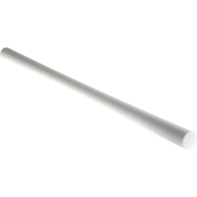 RS PRO Opaque Fluoroplastics PTFE Rod, 500mm x 25mm Diameter