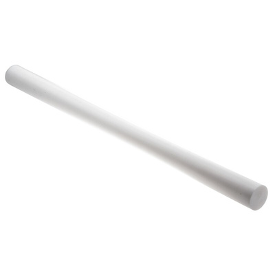 RS PRO Opaque Fluoroplastics PTFE Rod, 500mm x 32mm Diameter