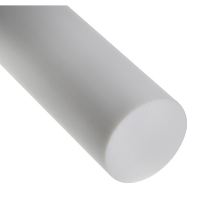 RS PRO Opaque Fluoroplastics PTFE Rod, 500mm x 50mm Diameter