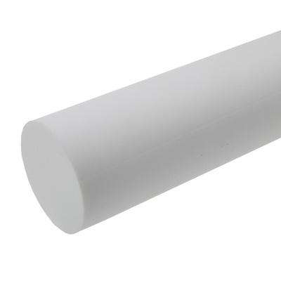 RS PRO Opaque Fluoroplastics PTFE Rod, 500mm x 65mm Diameter