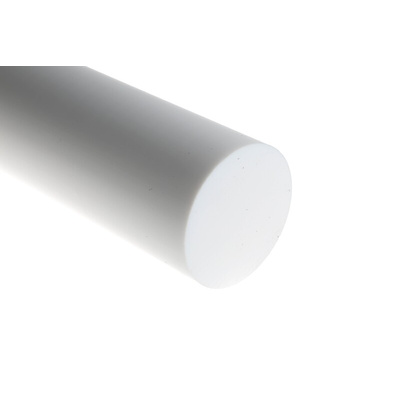 RS PRO Opaque Fluoroplastics PTFE Rod, 300mm x 70mm Diameter