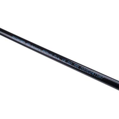 RS PRO Black Acetal Rod, 1m x 16mm Diameter