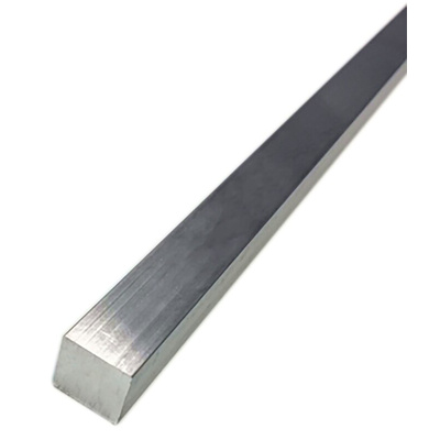 RS PRO Aluminium Square Bar, 3/4in W, 3/4in H, 24in L