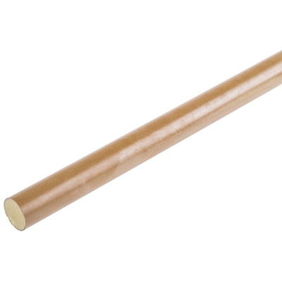 RS PRO Brown Polyamide-imide PAI Rod, 300mm x 12.7mm Diameter