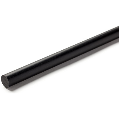 RS PRO Black Nylon Rod, 1m x 30mm Diameter