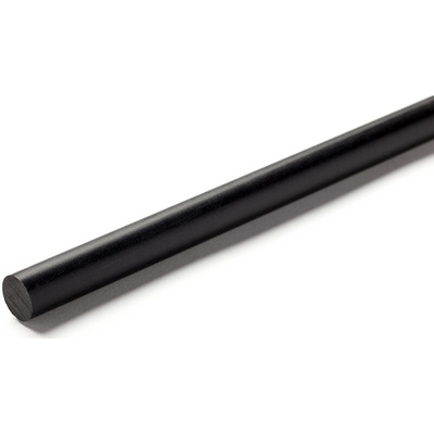 RS PRO Black Nylon Rod, 1m x 50mm Diameter