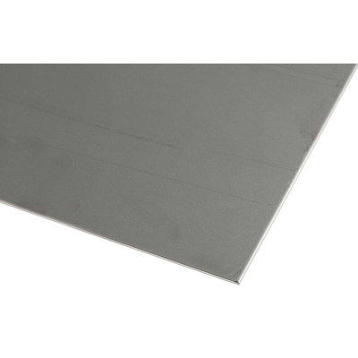 RS PRO Stainless Steel Metal Sheet 500mm x 300mm, 1.5mm Thick