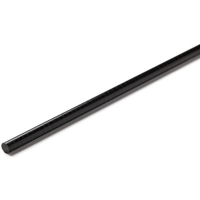 RS PRO Black Acetal Rod, 1m x 10mm Diameter