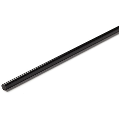 RS PRO Black Acetal Rod, 1m x 30mm Diameter