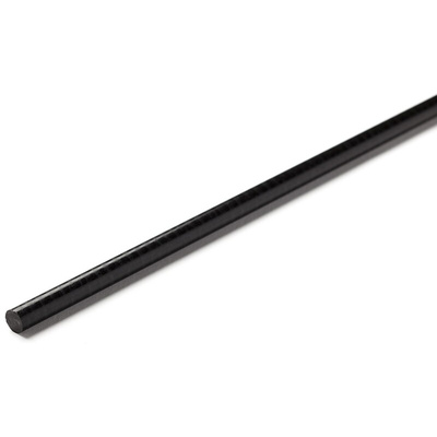 RS PRO Black Acetal Rod, 1m x 50mm Diameter