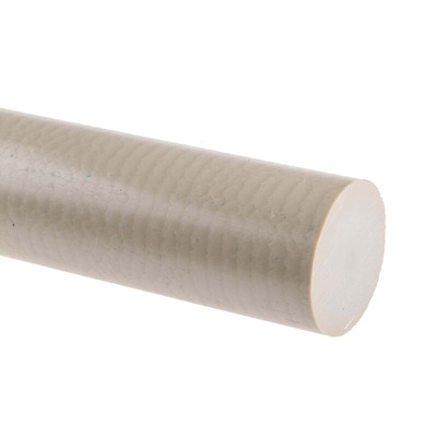 RS PRO Beige Polyetheretherketone PEEK Rod, 300mm x 36mm Diameter