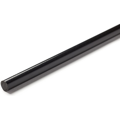 RS PRO Black Nylon Rod, 1m x 20mm Diameter