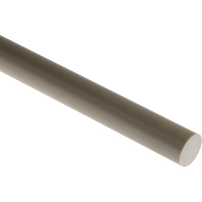 RS PRO Beige Polyetheretherketone PEEK Rod, 300mm x 16mm Diameter