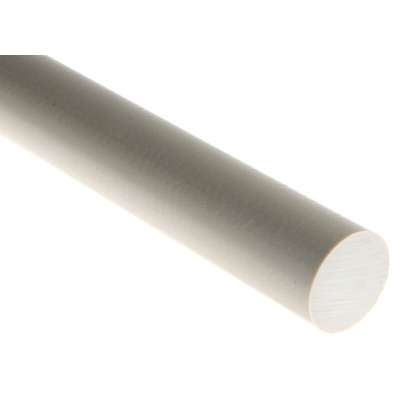 RS PRO Beige Polyetheretherketone PEEK Rod, 300mm x 30mm Diameter