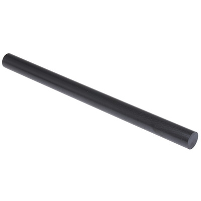 RS PRO Black Polyetheretherketone PEEK Rod, 300mm x 20mm Diameter