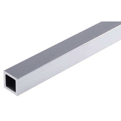 Square Aluminium Metal Tube, 3/8in ID, 1m L, 1/2in W, 1/2in H, 16SWG Thickness