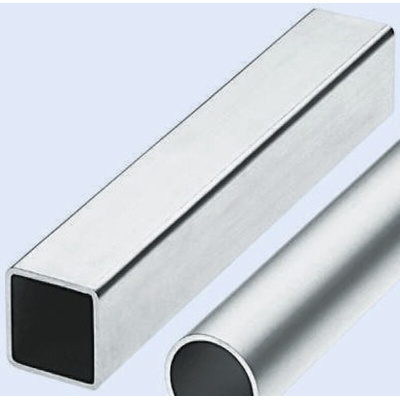 Square Galvanised Steel Metal Tube, 2m L, 40mm W, 40mm H