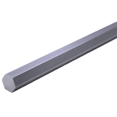 RS PRO Mild Steel Hexagonal Bar, 16mm W, 1m L