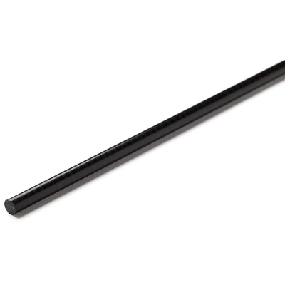 RS PRO Black Acetal Rod, 500mm x 80mm Diameter