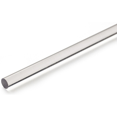 RS PRO Transparent Polycarbonate PC Rod, 1m x 10mm Diameter