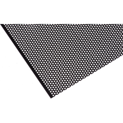 RS PRO Mild Steel Perforated Metal Sheet 500mm x 500mm, 0.7mm Thick