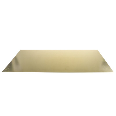 RS PRO Brass Metal Sheet 600mm x 300mm, 0.9mm Thick