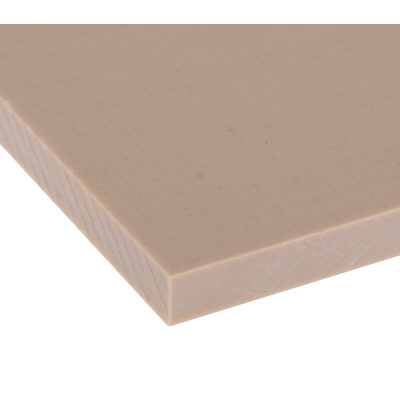 RS PRO Beige Plastic Sheet, 300mm x 245mm x 5mm