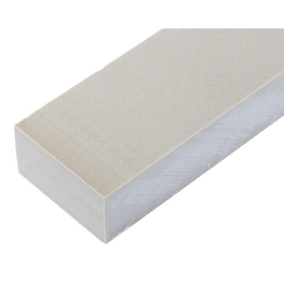 RS PRO Beige Plastic Sheet, 500mm x 50mm x 25mm