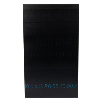 RS PRO Black Plastic Sheet, 500mm x 300mm x 10mm