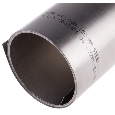 Steel Shim, 2.5m x 150mm x 0.25mm