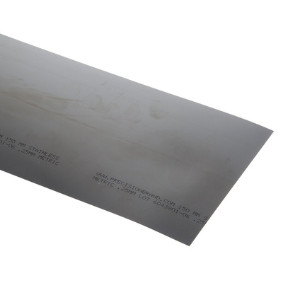Steel Shim, 1.25m x 150mm x 0.25mm