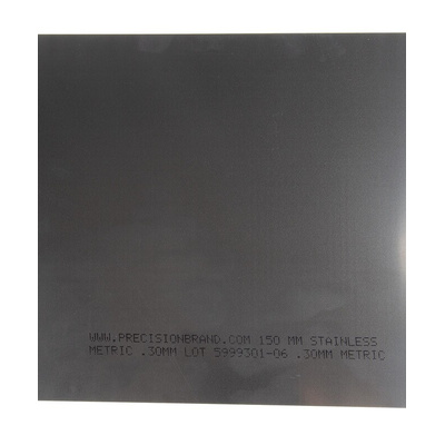 Steel Shim, 1.25m x 150mm x 0.3mm