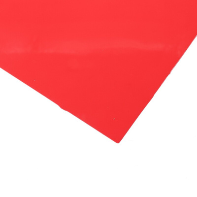 Red Polypropylene Plastic Shim, 457mm x 305mm x 0.38mm