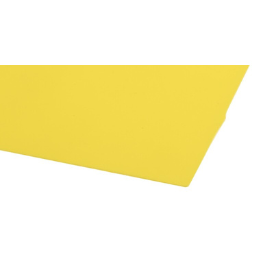 Yellow Polypropylene Plastic Shim, 457mm x 305mm x 0.51mm